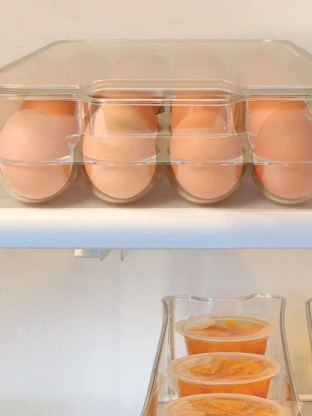Kitchen Plastic Egg Storage Container | 28 Egg Tray | Clear
